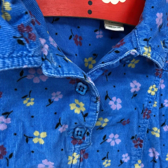 LL BEAN soft corduroy dress cornflower blue XS 5-6 - Picture 7 of 8